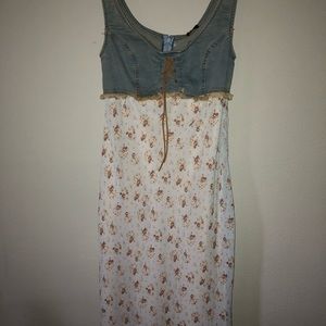 Floral & Denim Dress